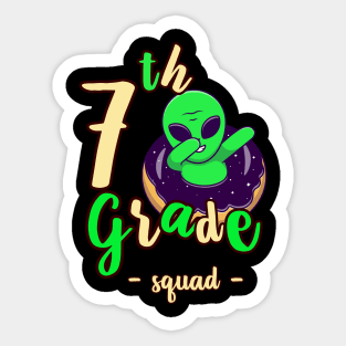 7th grade alien Sticker